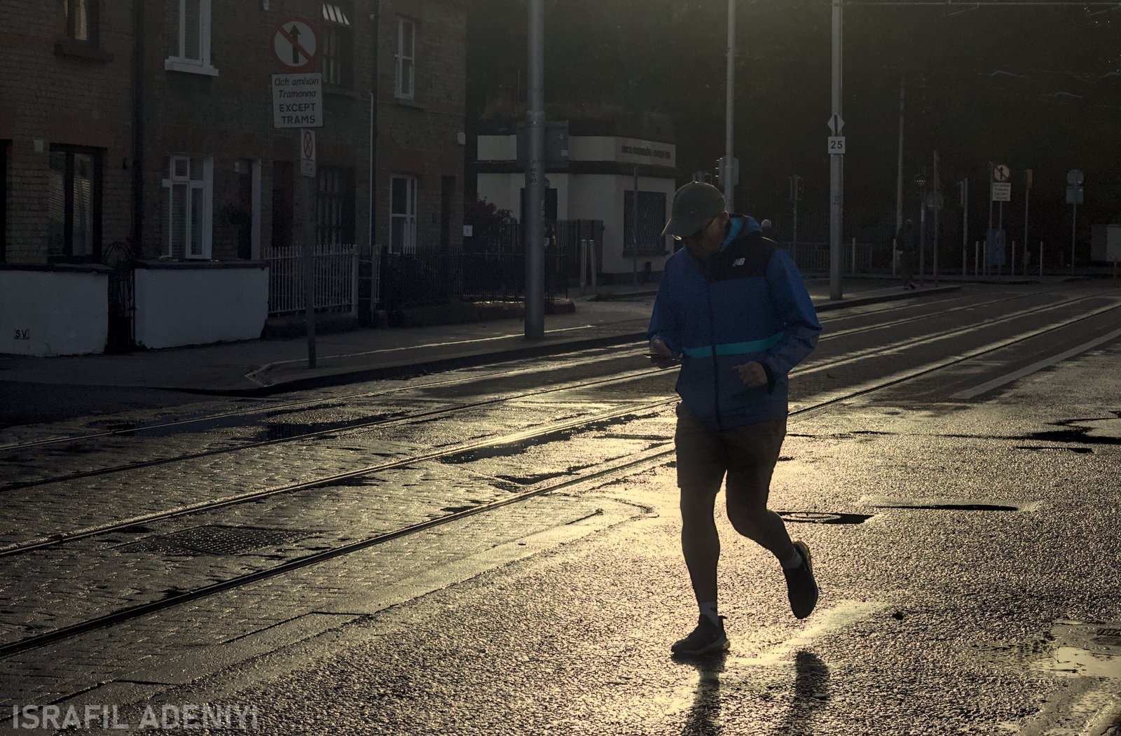 a blue man on the tracks 0001