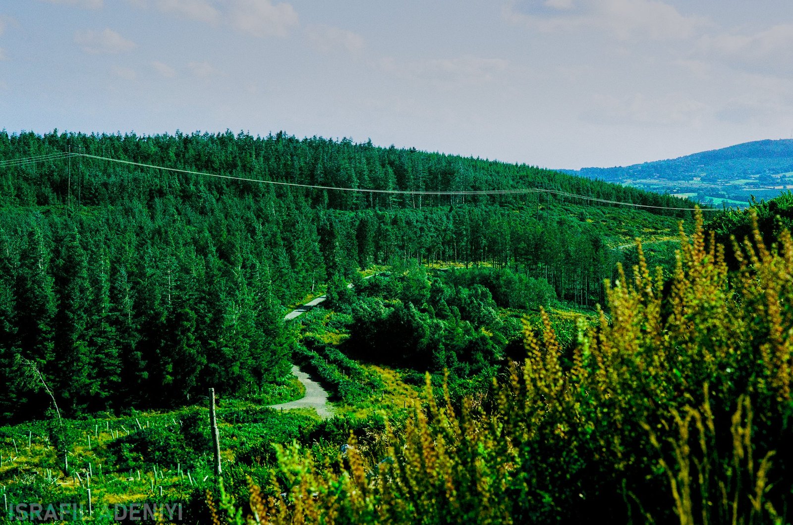 a path through the hills