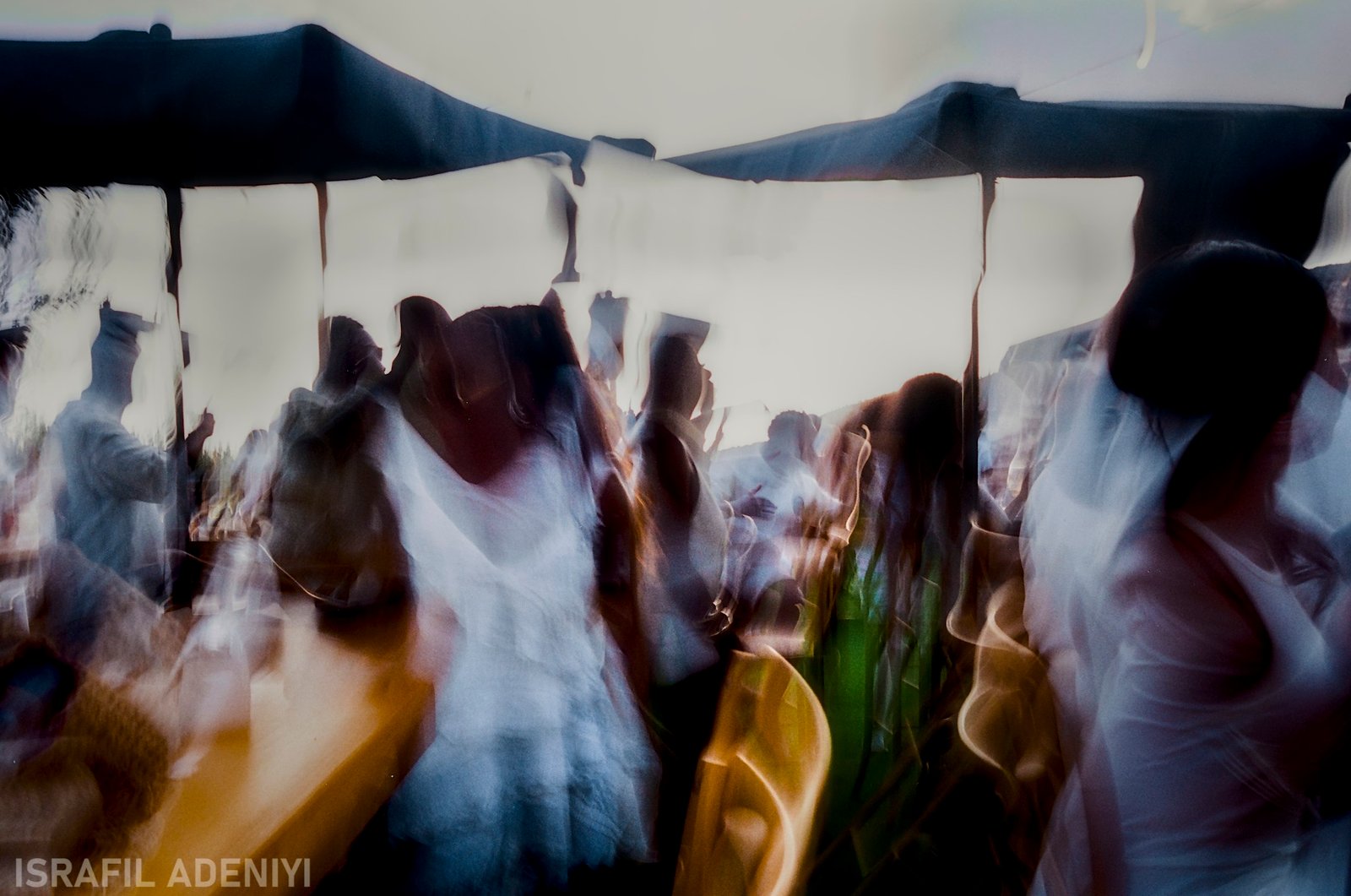 all white wedding party